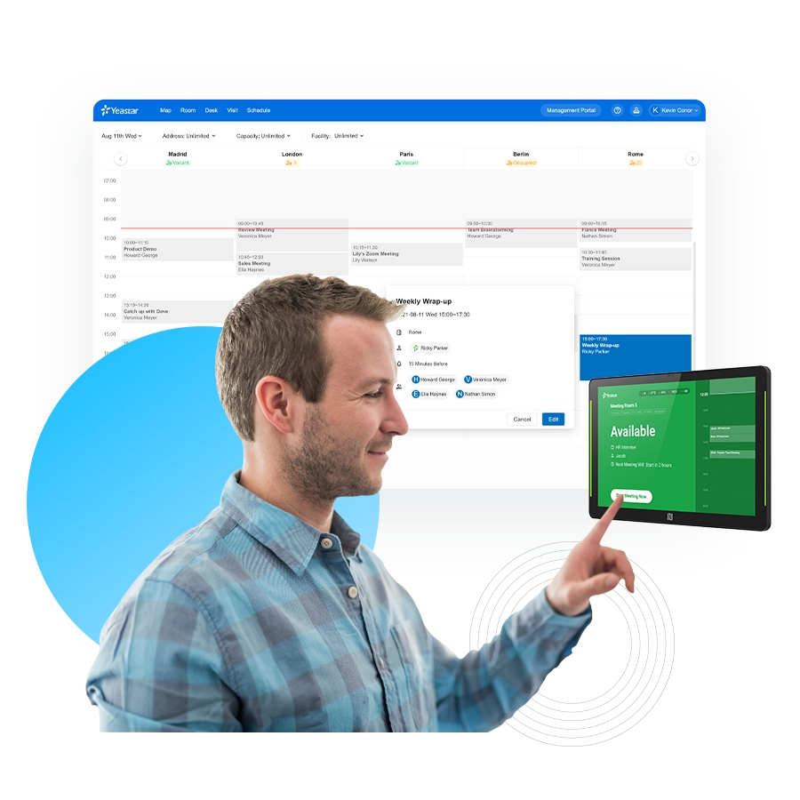 Yeastar Room Display